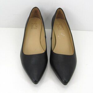 Naturalizer Gia Black Faux Leather Low Heel Pointed Toe Dress Shoes Size 7M